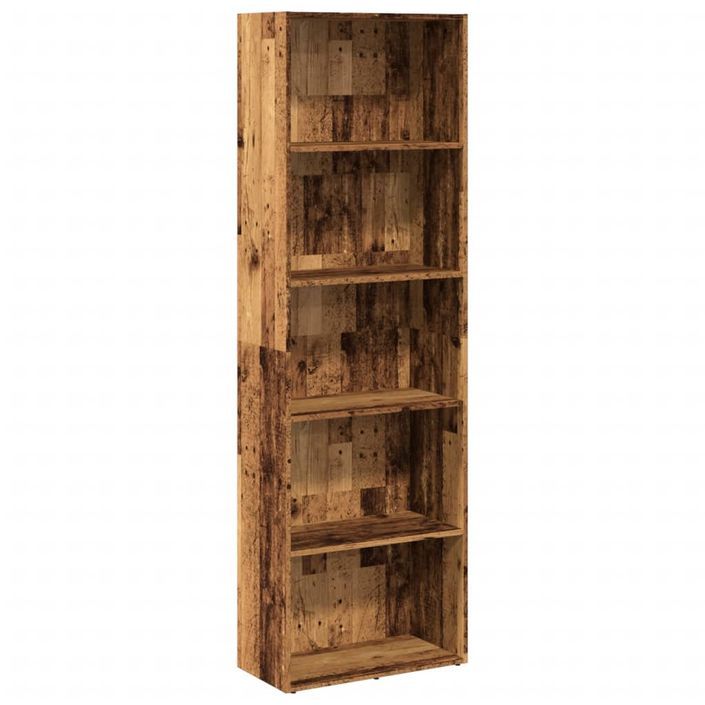 Bibliothèque vieux bois 60x30x189 cm bois d'ingénierie - Photo n°2