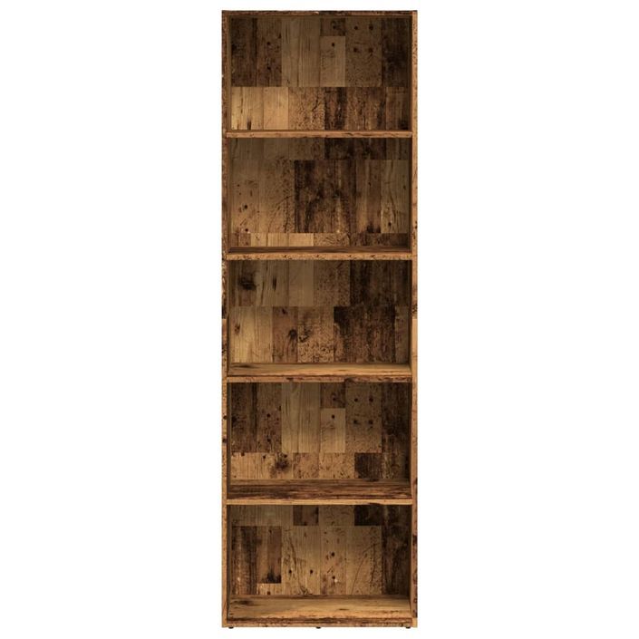 Bibliothèque vieux bois 60x30x189 cm bois d'ingénierie - Photo n°3