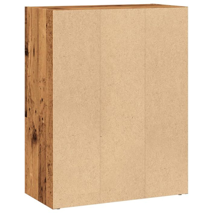 Bibliothèque vieux bois 60x30x77 cm bois d'ingénierie - Photo n°6