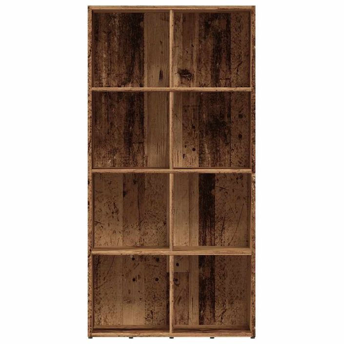 Bibliothèque vieux bois 66x30x130 cm bois d'ingénierie - Photo n°5