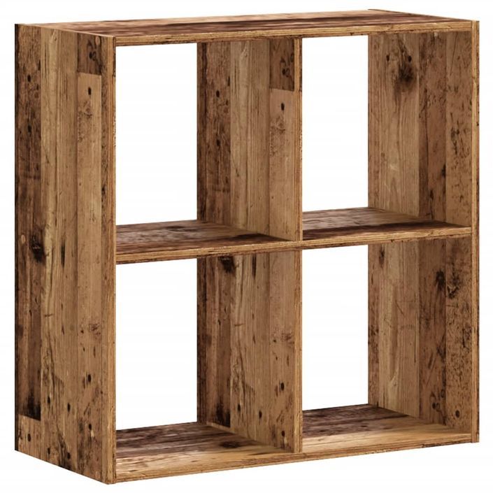 Bibliothèque vieux bois 68,5x32x68,5 cm bois d'ingénierie - Photo n°6