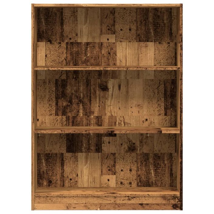 Bibliothèque vieux bois 80x24x109 cm bois d'ingénierie - Photo n°4