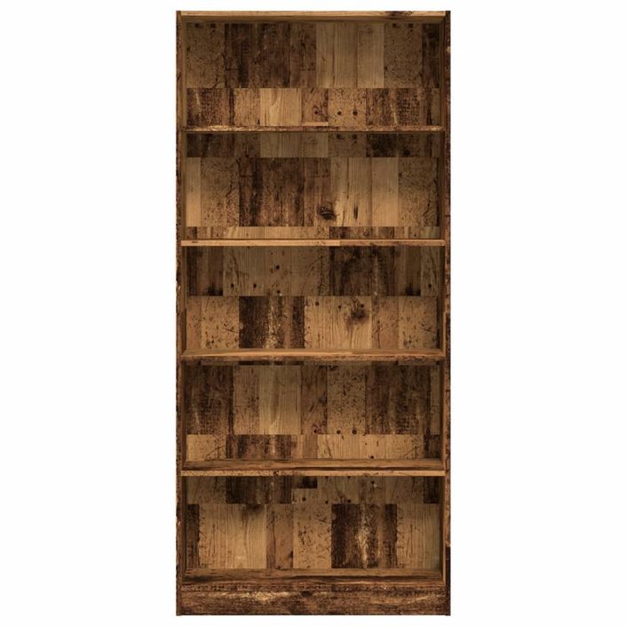 Bibliothèque vieux bois 80x24x176 cm bois d'ingénierie - Photo n°4