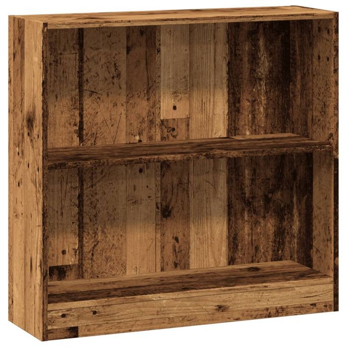 Bibliothèque vieux bois 80x24x76 cm bois d'ingénierie - Photo n°2