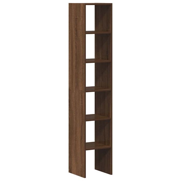 Bibliothèques 2 pcs empilable chêne marron bois d'ingénierie - Photo n°6