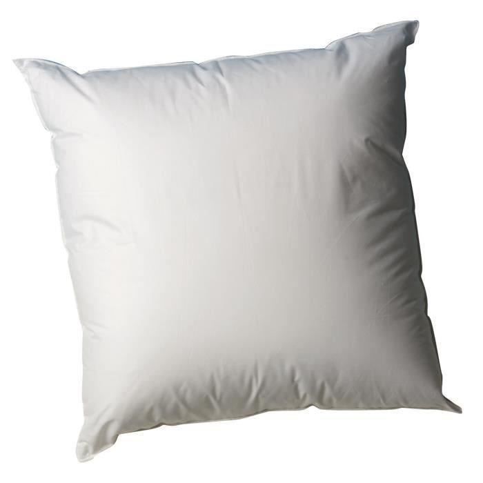 BLANREVE Oreiller en coton - 60 x 60 cm - Blanc - Photo n°2