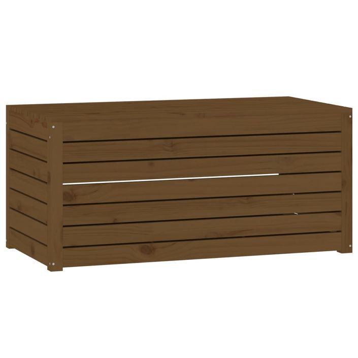 Boîte de jardin marron miel 101x50,5x46,5 cm bois massif de pin - Photo n°2