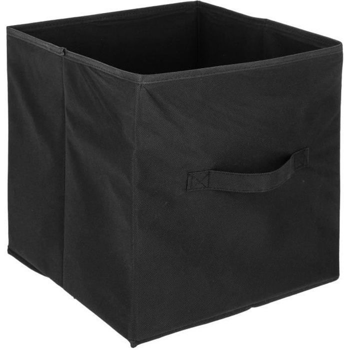 Boîte de rangement 31x31 cm - Noir - Photo n°1