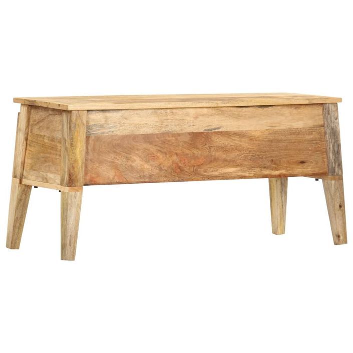 Boîte de rangement 99x35x48 cm Bois de manguier solide - Photo n°9