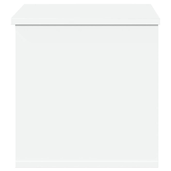 Boîte de rangement blanc 60x35x35 cm bois d'ingénierie - Photo n°5