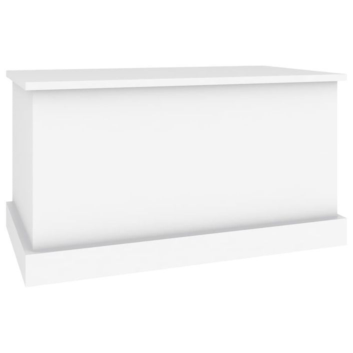 Boîte de rangement blanc 70x40x38 cm bois d'ingénierie - Photo n°5