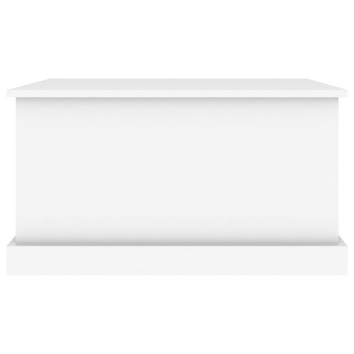 Boîte de rangement blanc 70x40x38 cm bois d'ingénierie - Photo n°6