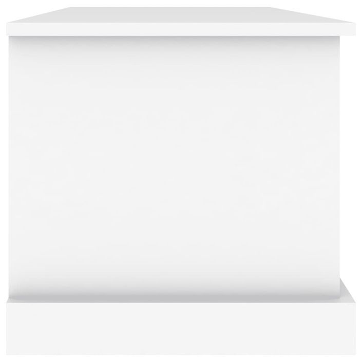 Boîte de rangement blanc 70x40x38 cm bois d'ingénierie - Photo n°7