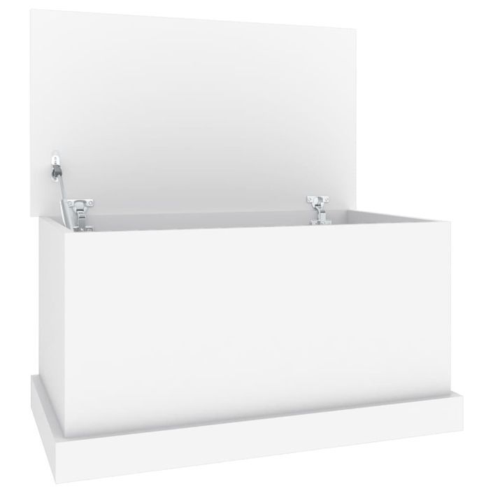 Boîte de rangement blanc 70x40x38 cm bois d'ingénierie - Photo n°8