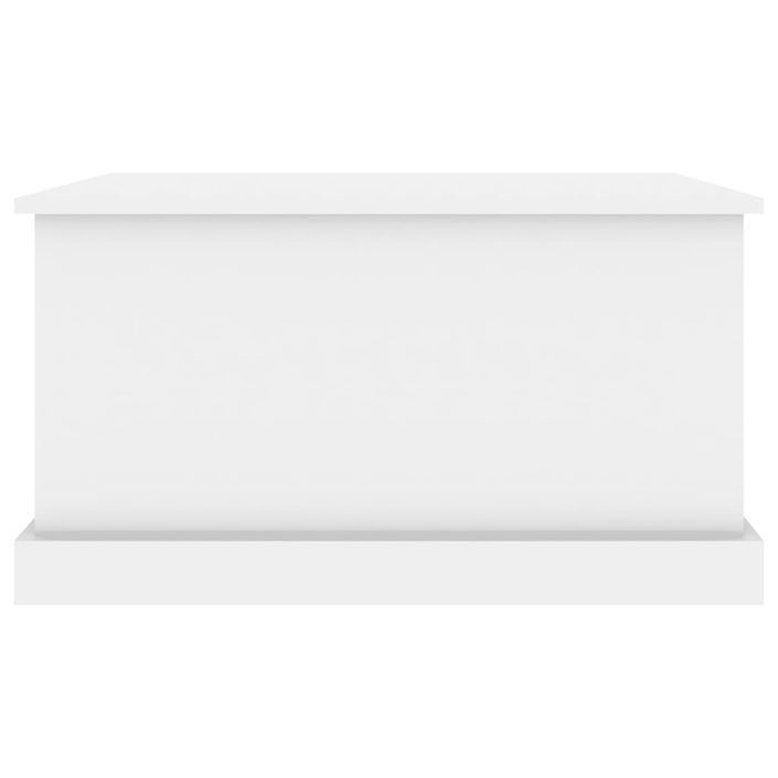 Boîte de rangement blanc brillant 70x40x38 cm bois d'ingénierie - Photo n°6