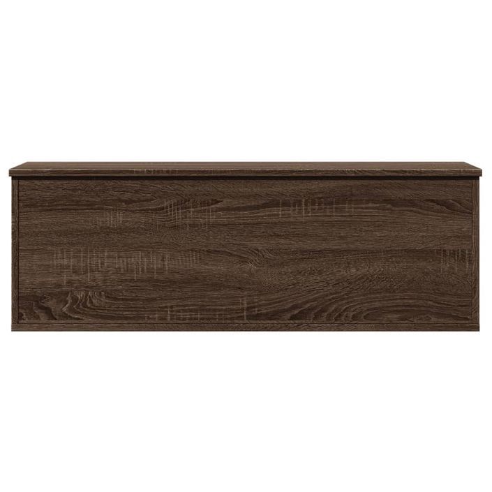 Boîte de rangement chêne marron 102x35x35 cm bois d'ingénierie - Photo n°4