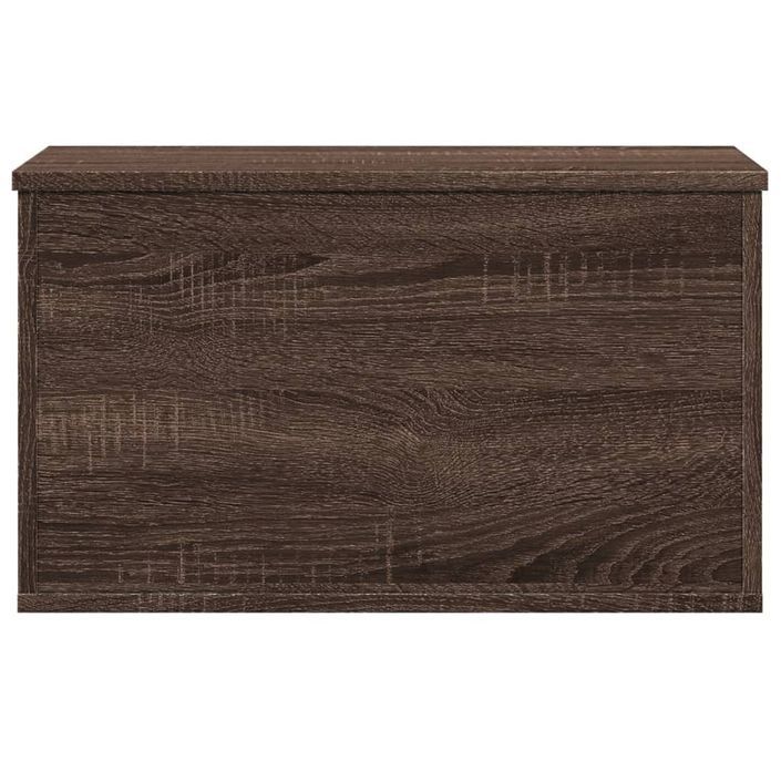 Boîte de rangement chêne marron 60x35x35 cm bois d'ingénierie - Photo n°4