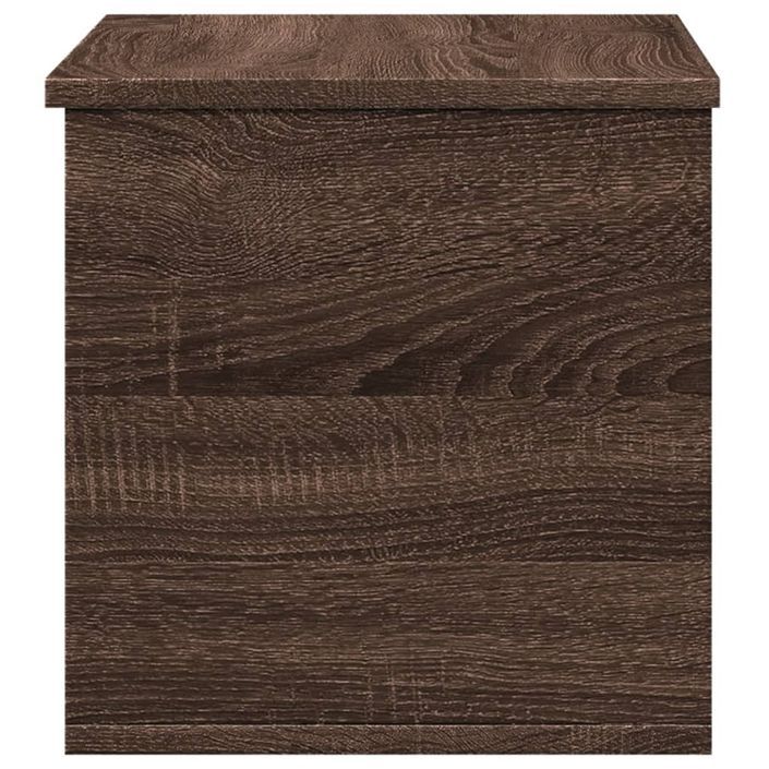 Boîte de rangement chêne marron 60x35x35 cm bois d'ingénierie - Photo n°5