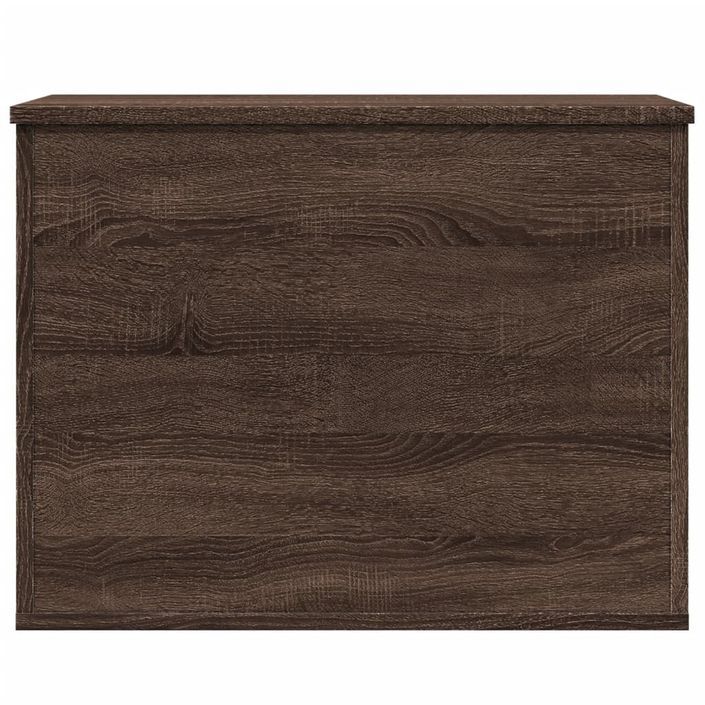 Boîte de rangement chêne marron 60x42x46 cm bois d'ingénierie - Photo n°4