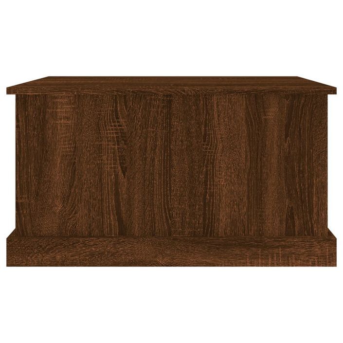 Boîte de rangement chêne marron 70x40x38 cm bois d'ingénierie - Photo n°6