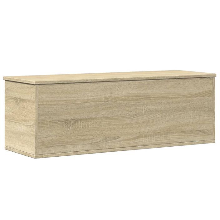 Boîte de rangement chêne sonoma 102x35x35 cm bois d'ingénierie - Photo n°6