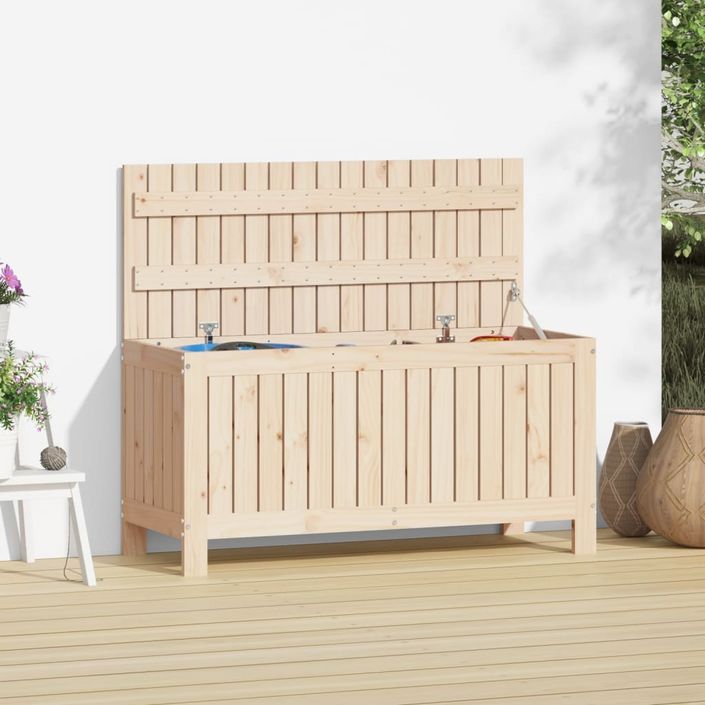 Boîte de rangement de jardin 108x42,5x54 cm Bois massif de pin - Photo n°1