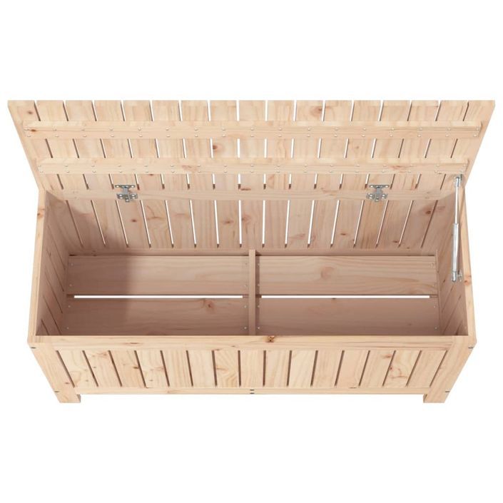 Boîte de rangement de jardin 108x42,5x54 cm Bois massif de pin - Photo n°8