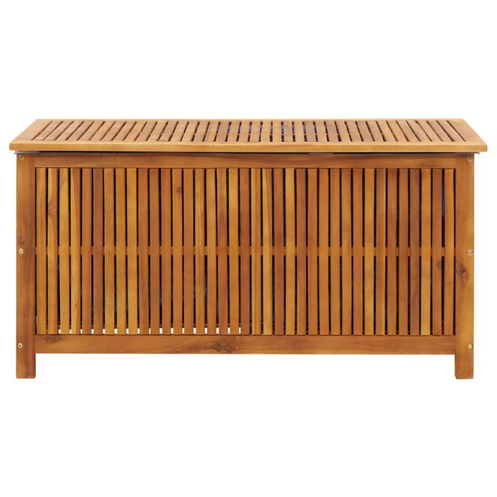 Boîte de rangement de jardin 113x50x58 cm Bois d'acacia solide - Photo n°3