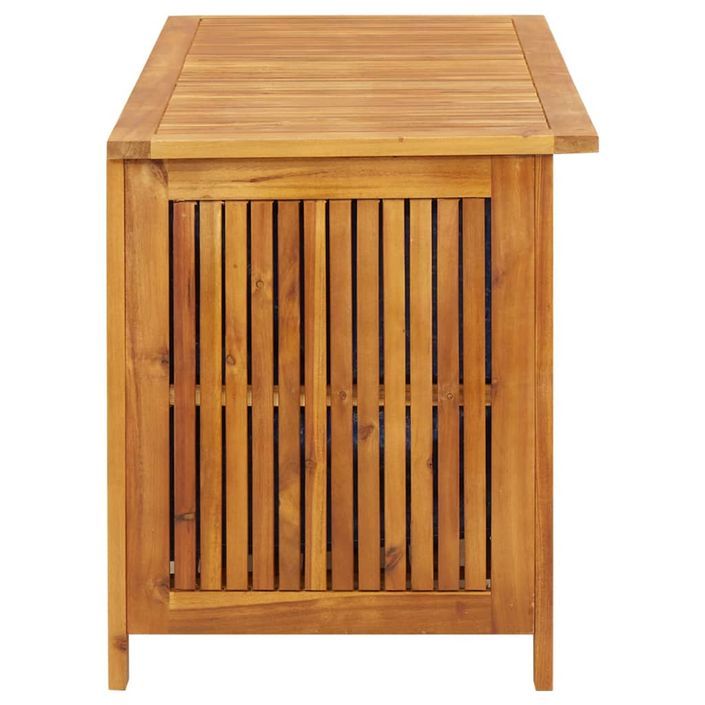 Boîte de rangement de jardin 113x50x58 cm Bois d'acacia solide - Photo n°4