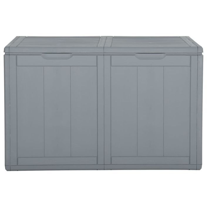 Boîte de rangement de jardin 180 L Gris PP - Photo n°4