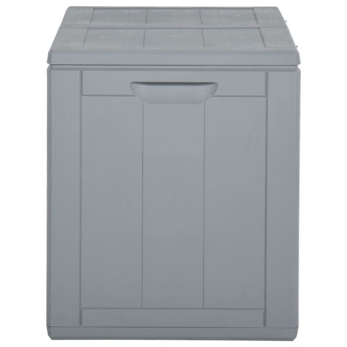 Boîte de rangement de jardin 180 L Gris PP - Photo n°5