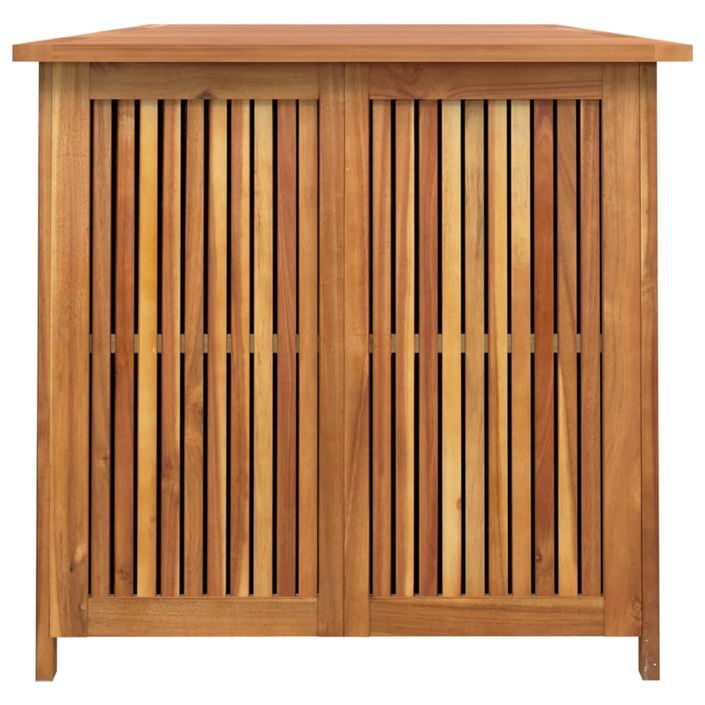 Boîte de rangement de jardin 200x80x75 cm bois massif d'acacia - Photo n°5