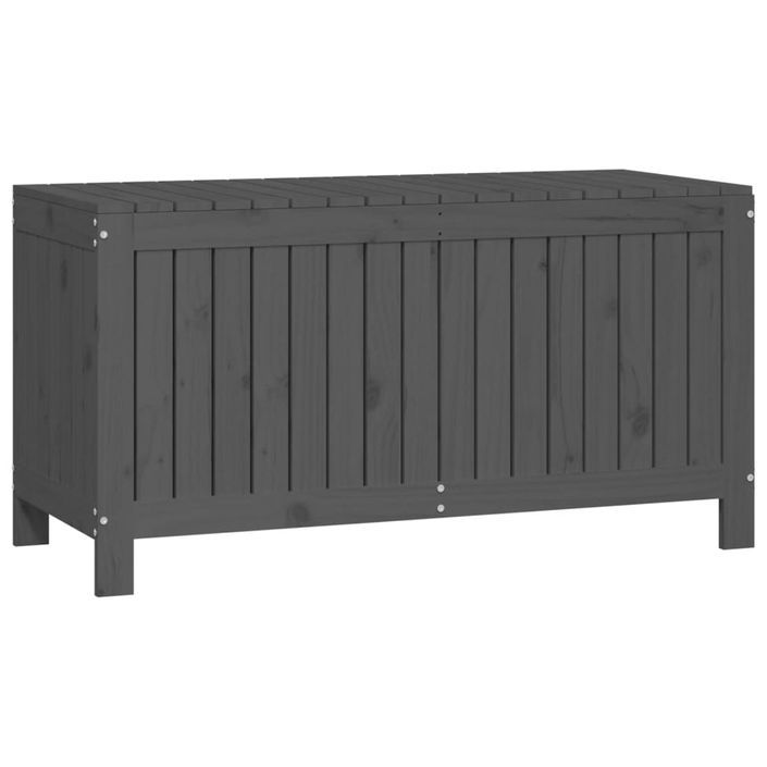 Boîte de rangement de jardin Gris 115x49x60 cm Bois de pin - Photo n°5