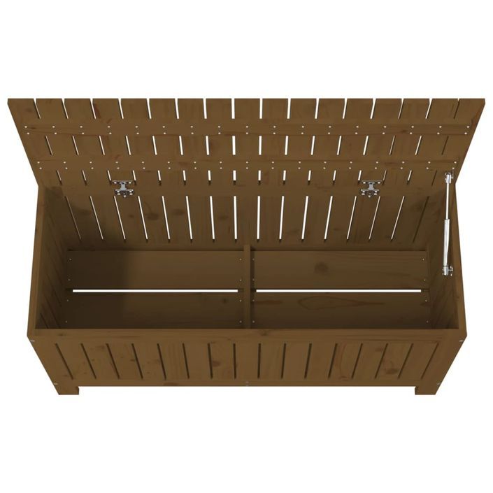 Boîte de rangement de jardin Marron miel 108x42,5x54cm Bois pin - Photo n°8