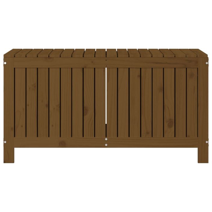 Boîte de rangement de jardin Marron miel 115x49x60 cm Bois pin - Photo n°6