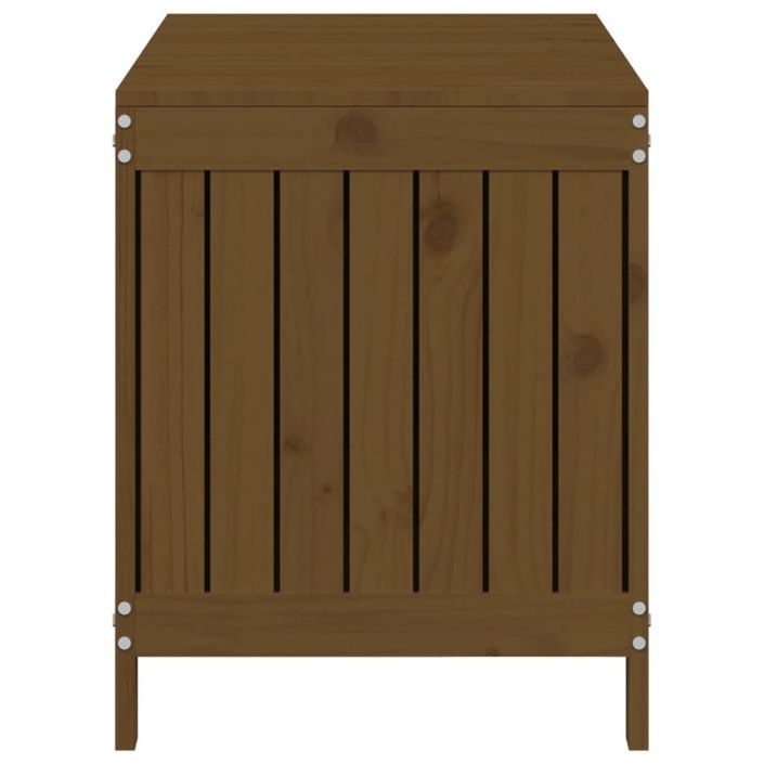 Boîte de rangement de jardin Marron miel 115x49x60 cm Bois pin - Photo n°7