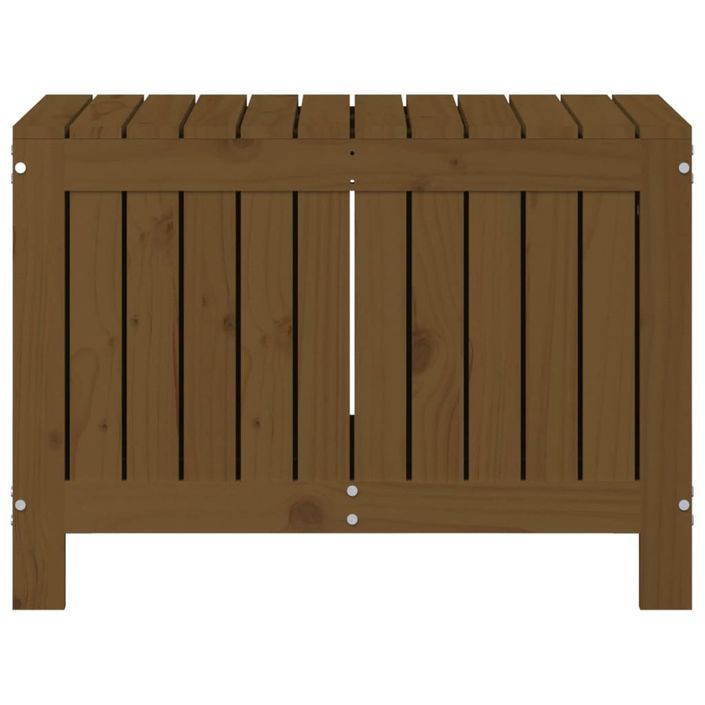 Boîte de rangement de jardin Marron miel 76x42,5x54 cm Bois pin - Photo n°6