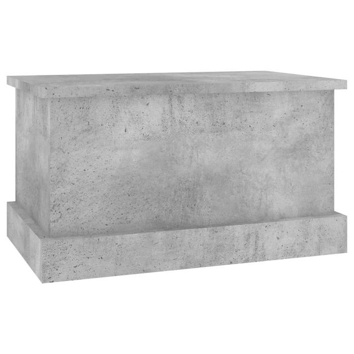 Boîte de rangement gris béton 50x30x28 cm bois d'ingénierie - Photo n°5