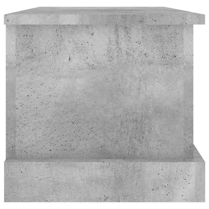 Boîte de rangement gris béton 50x30x28 cm bois d'ingénierie - Photo n°7