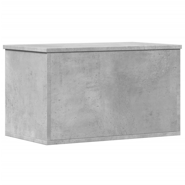 Boîte de rangement gris béton 60x35x35 cm bois d'ingénierie - Photo n°2