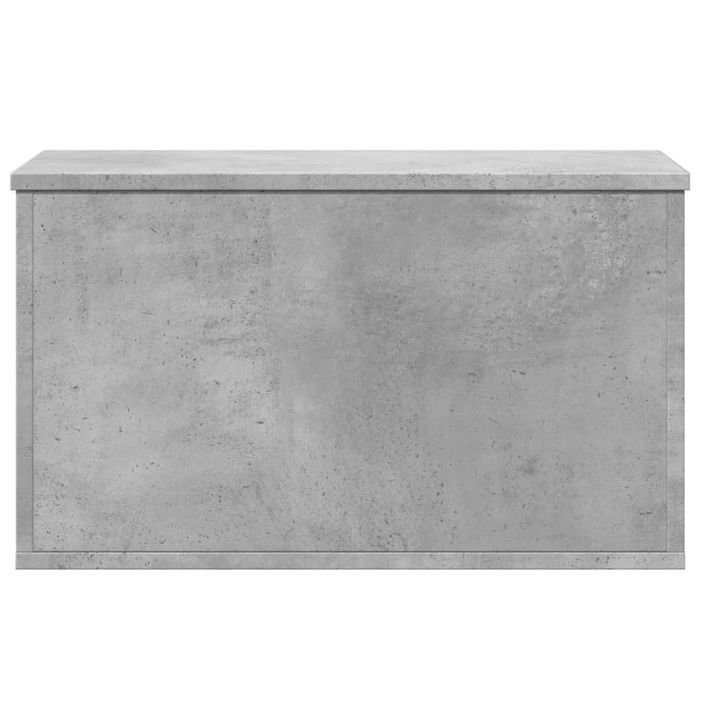 Boîte de rangement gris béton 60x35x35 cm bois d'ingénierie - Photo n°4