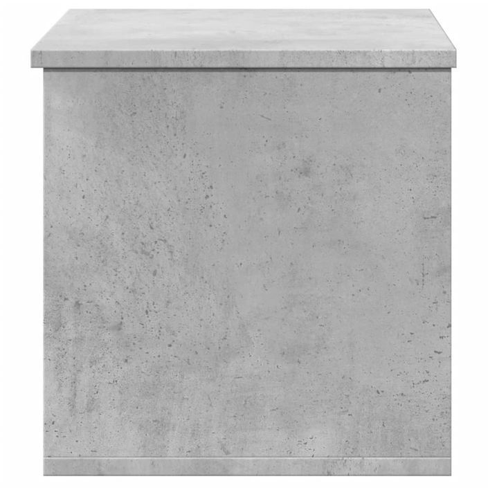 Boîte de rangement gris béton 60x35x35 cm bois d'ingénierie - Photo n°5