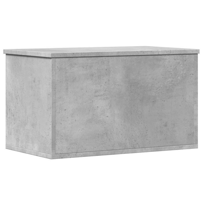 Boîte de rangement gris béton 60x35x35 cm bois d'ingénierie - Photo n°6