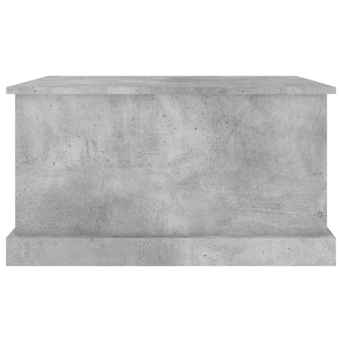 Boîte de rangement gris béton 70x40x38 cm bois d'ingénierie - Photo n°6