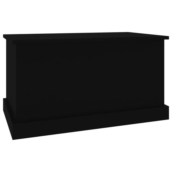 Boîte de rangement noir 70x40x38 cm bois d'ingénierie - Photo n°5