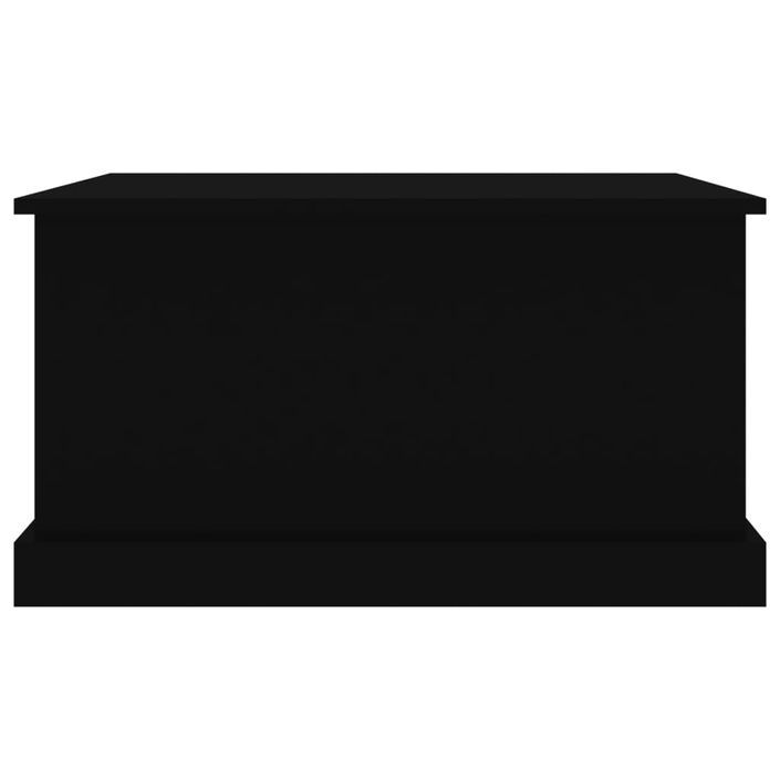 Boîte de rangement noir 70x40x38 cm bois d'ingénierie - Photo n°6