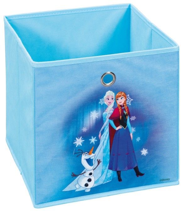 Boîte de rangement pliable tissu bleu Reine des Neiges Frozen - Photo n°1