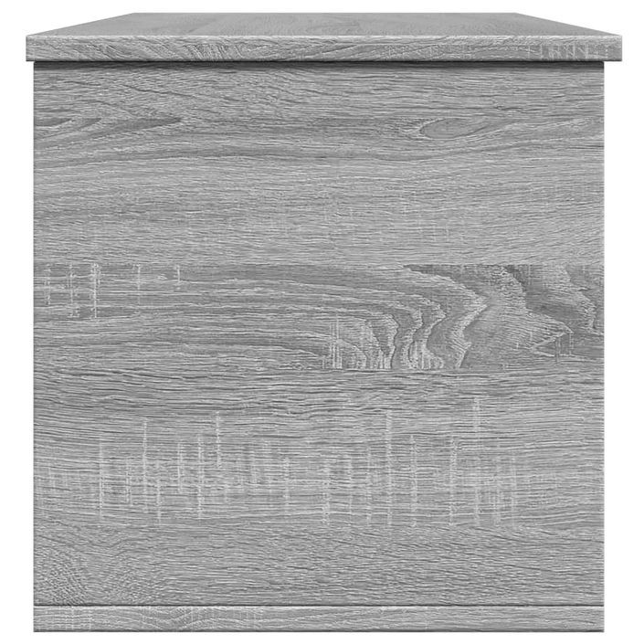 Boîte de rangement sonoma gris 102x35x35 cm bois d'ingénierie - Photo n°5