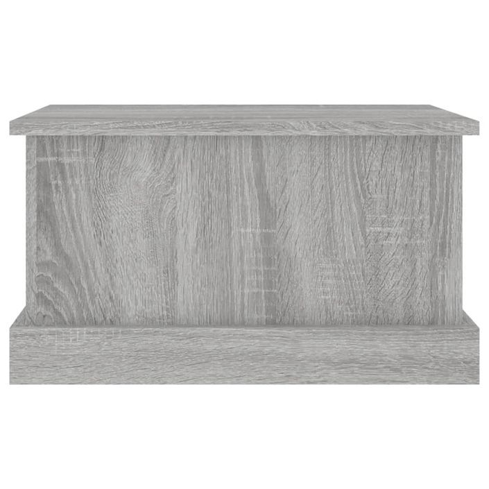 Boîte de rangement sonoma gris 50x30x28 cm bois d'ingénierie - Photo n°6