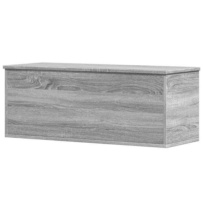 Boîte de rangement sonoma gris 90x35x35 cm bois d'ingénierie - Photo n°6